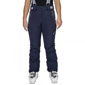 Trespass Marisol Pantalones de esquí Impermeables con Cremalleras en los Tobillos y Tirantes extraíbles, Mujer, Azul Marino, M