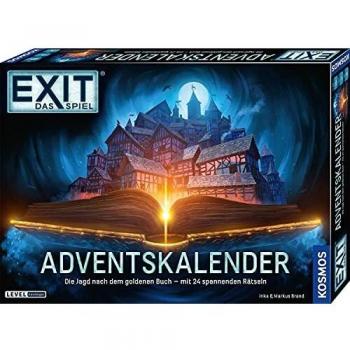 Calendario de Adviento EXIT - El Juego de Escape: La Búsqueda del Libro Dorado, 24 Enigmas para Mayores de 10 Años, Exclusivo de Amazon