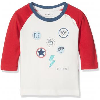 NAME IT Nitgealex Ls Top M Nb, Camisa Manga Larga para Bebés, Multicolor