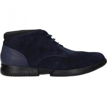 Botines Hombre Geox U Smoother F, color navy, modelo U04AVB 00022, diseño cómodo y transpirable