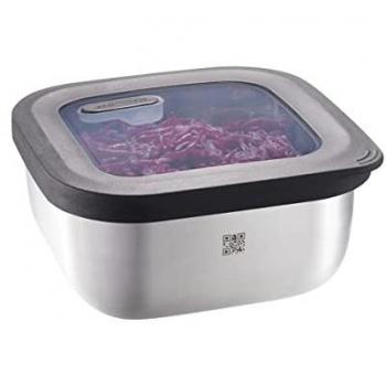 Contenedor cuadrado de acero inoxidable 900ml PROVIDO