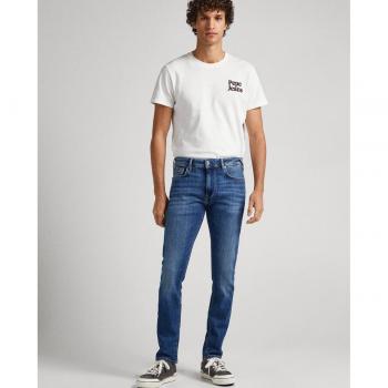 Pepe Jeans - Vaquero de hombre Stanley fit regular efecto desgastado azul
