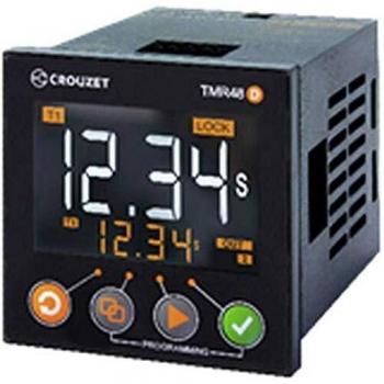 Temporizador Digital Multifuncional Crouzet GDF1R10MV2, 24-240V AC/DC, 10A, Intervalo de Tiempo: 0.001s - 9999h, 1 Contacto