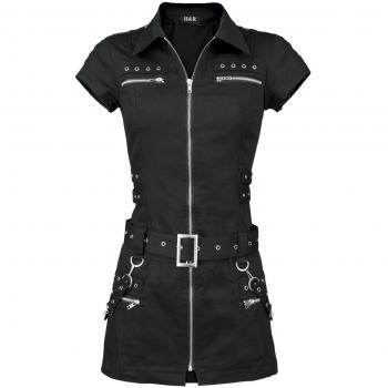 H&R London Vestido Negro Con Cremallera Vestido Negro M