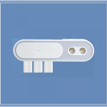 Soporte Joybos para Cepillos de Dientes con Dispensador Automático y Ventilación - Organizador de Baño para 3 Cepillos