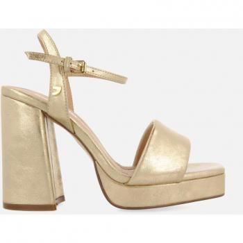 Sandalias de tacón metalizadas altas con pala acolchada - Gioseppo 72087-P-Oro