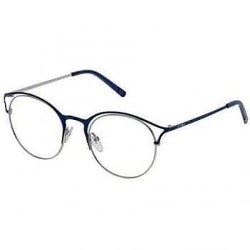 Sting VST112490514 Gafas, Shiny Silver W/Blue Parts, 49/20/135 para Mujer