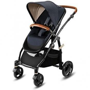 Cbx Leotie Lux - Cochecito con asiento reversible y capazo para recién nacidos, incluye cubierta para lluvia, desde el nacimiento hasta los 15 kg, Jeansy Blue