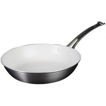 Nakao aluminum Works Blanco Nieve sartén de Seda Ware Shallow 24 cm