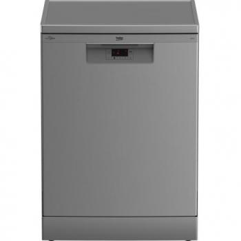 Lavavajillas Beko BDFN16430S, 60 cm, 14 copiertos, Clase D, 44 dBA, color plata
