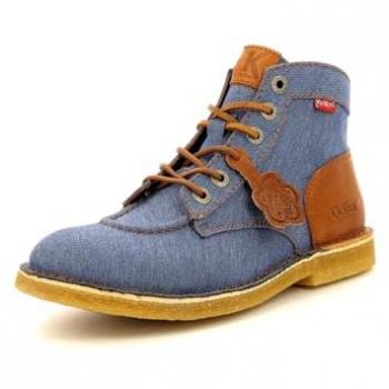 Kickers Legend Unisex Blue Ankle Boots