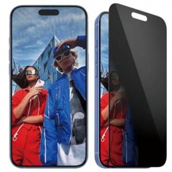 Protector de Pantalla PanzerGlass Privacy Ultra-Wide Fit para iPhone 16/15 Plus, Antibacteriano y Resistente a Rayones