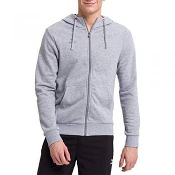 Erima Basic Zip-Up Hoodie for Men - Gray - Medium