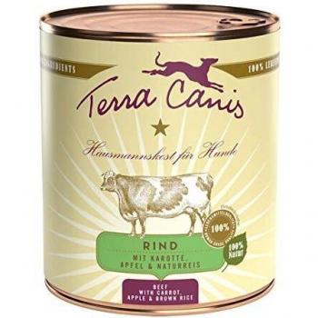 Terra Canis 180011 alimento húmedo para perros Manzana, Ternera, Brown rice, Zanahoria Adulto 800 g - Alimentos húmedos para perros