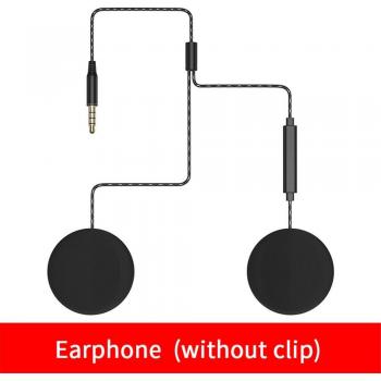 Auriculares Estéreo para Casco de Motocicleta con Conector de 3,5mm, Altavoces Dobles Trenzados y Diadema Plana