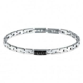 Pulsera para Hombre Morellato Urban en Acero con Circonitas Negras - SABH41