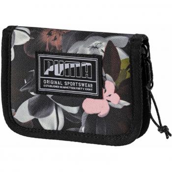 PUMA Academy Wallet Cartera, Adultos Unisex, Black-Floral AOP, OSFA
