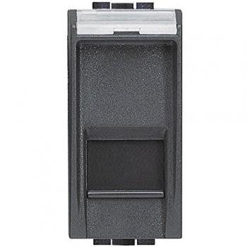 Presa de Datos RJ45 Cat.6A STP Toolless Antracita Bticino LivingLight L4279C6A
