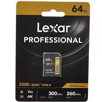 Lexar Professional 2000x Gold Series SDXC 64GB