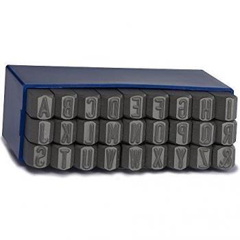 GRAVUREM SR - Pack de 27 piezas, abecedario, 1 mm, de acero de aleación, para marcado por golpe