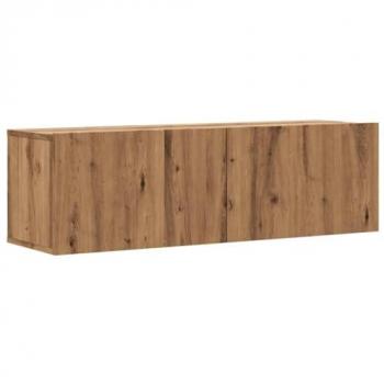 Mueble TV de Pared Madera Ingeniería Roble Artisan 100x30x30 cm Marrón, Soporte para TV, Armario Consola de TV, Muebles de Dormitorio