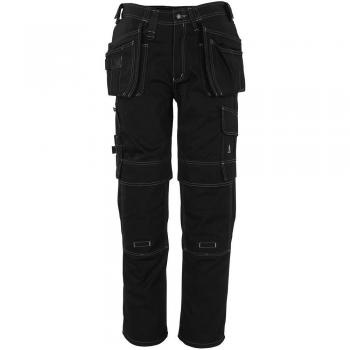 Pantalón de Trabajo Mascot Hardwear 06131 con Bolsillos Colgantes Grande, Color Negro, Talla C52