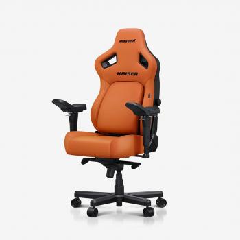 AndaSeat Blaze Orange Kaiser 4 XL Premium Gaming Chair - High-Quality PVC Leather