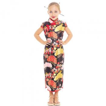 Disfraz Vestido Chino estilo Qipao Shangái Floral para niña