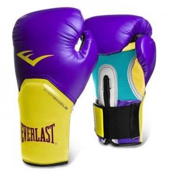 Everlast 2300/PL/YW14 - Guante de boxeo elite, color morado/ amarillo