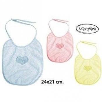 Wat - Babero microfibra 24x21cm. colores surtidos, 1uds.