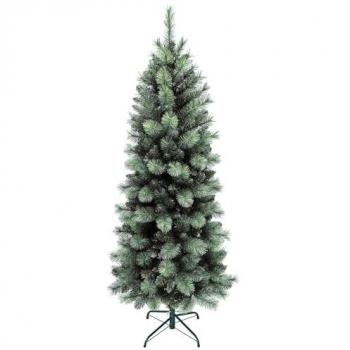 HOMCOM Árbol de Navidad Artificial 180 cm con 528 Ramas y Soporte de Metal para Salón Interior Verde