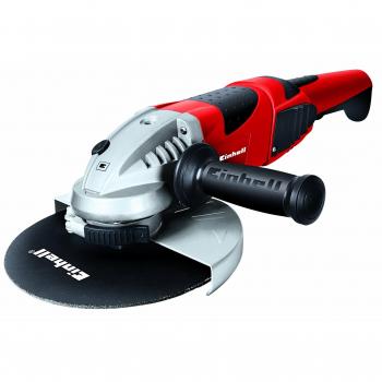 Einhell Amoladora eléctrica con cable - TE-AG 230/2000. 2000 W, 230 V, 8,7 Amperios, diámetro del disco 230 mm. Arranque suave, asidero giratorio, cubierta protectora