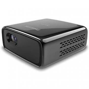 Philips Projection PicoPix Pocket Projector Micro PPX320, LED, 150 CLO lúmenes, WVGA, WiFi, Altavoz, batería, Negro