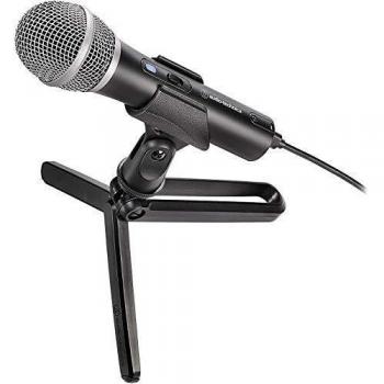 Audio Technica ATR2100X-USB Cardioid Dynamic USB/XLR Microphone Dual Connection USB/XLR Includes three cables: USB-C to USB-C, USB-C to USB-A, and XLRF to XLRM and Stand Clamp