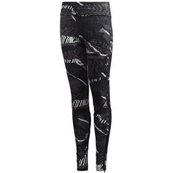 adidas Jg OT Run Tight Mallas, Niñas, Griuno/Grisei/Negro/Refsil, 140