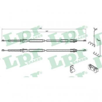 Cable de freno de mano LPR C0285B - Tipo: Cable de freno, Marca: LPR, Modelo: C0285B