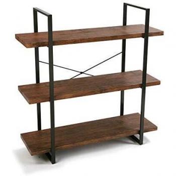 Versa Kiel Estantería de Pared de Estilo Industrial Biblioteca, con 3 Baldas o Estantes Librería Comedor Salon, Medidas