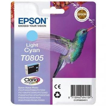 Epson T0805 Cartucho de Tinta Original Cian Claro, C13T08054011