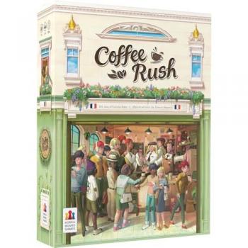 Coffee Rush - Juego de gestión estratégico para 2 a 4 jugadores, duración de 30 minutos, recomendado desde 8 años