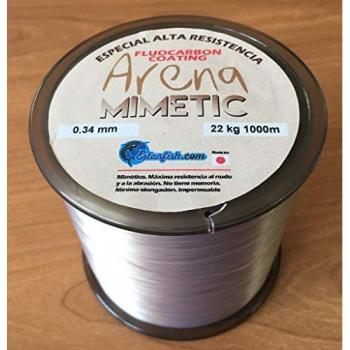 Línea de pesca Estanfish Monofilamento Arena 1000 M Transparente, Nylon Monofilamento Arena Mimetic 0.34 - 1000m, resistencia de 22kg