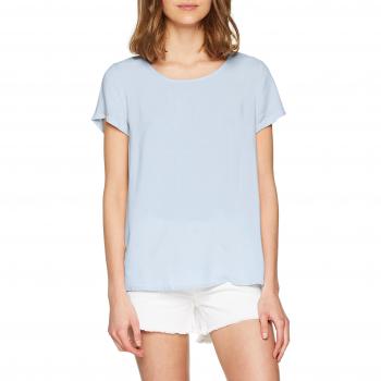 Only Nos Nos Onlfirst SS Top Noos Wvn, Camiseta sin Mangas Mujer, Azul