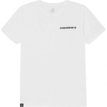 Camiseta Converse Field Surplus Blanco Infantil - Camiseta de manga corta, color blanco, diseño infantil, logo Converse