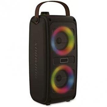 Altavoz Bluetooth Denver BTV-230 con Luces LED RGB Integradas, Color Negro