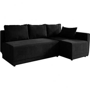 Sofá Rinconero Columbus 149 con Función de Descanso y Caja de Ropa de Cama, 210x135x85cm