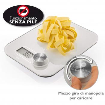 Báscula de Cocina Electrónica Macom 868 Sin Baterías, Superficie Plana Rectangular, Color Blanco