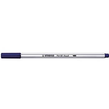 Rotulador Premium STABILO Pen 68 Brush - Punta de Pincel - Azul Prusiano