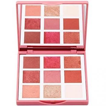 3INA MAKEUP - Vegan - Cruelty Free - The Cherry Eyeshadow Palette - Multicolor - 9 Buildable Longwearing Shades - Highly Pigmented - Bold Pink and Fresh Sandy - Satin Matte Natural Finish - Mirror