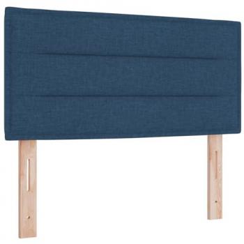 Cabecero LED con Luces de Tira Azul 90 cm Tela
