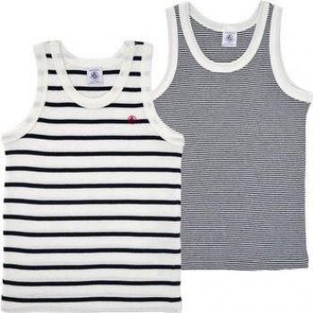 Camiseta tirantes Petit Bateau A01DS00 X2 para niño, Pack de 2, Sin Mangas, Variante 1, Talla 12 años