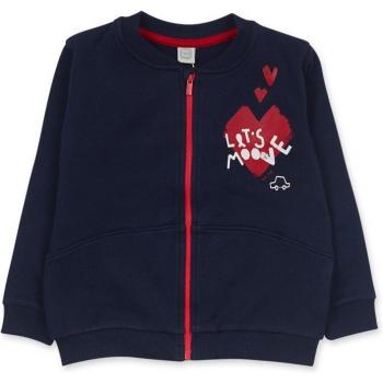 Sudadera de bebé niña Tuc Tuc con cremallera, cuello redondo y diseño Road To Adventure